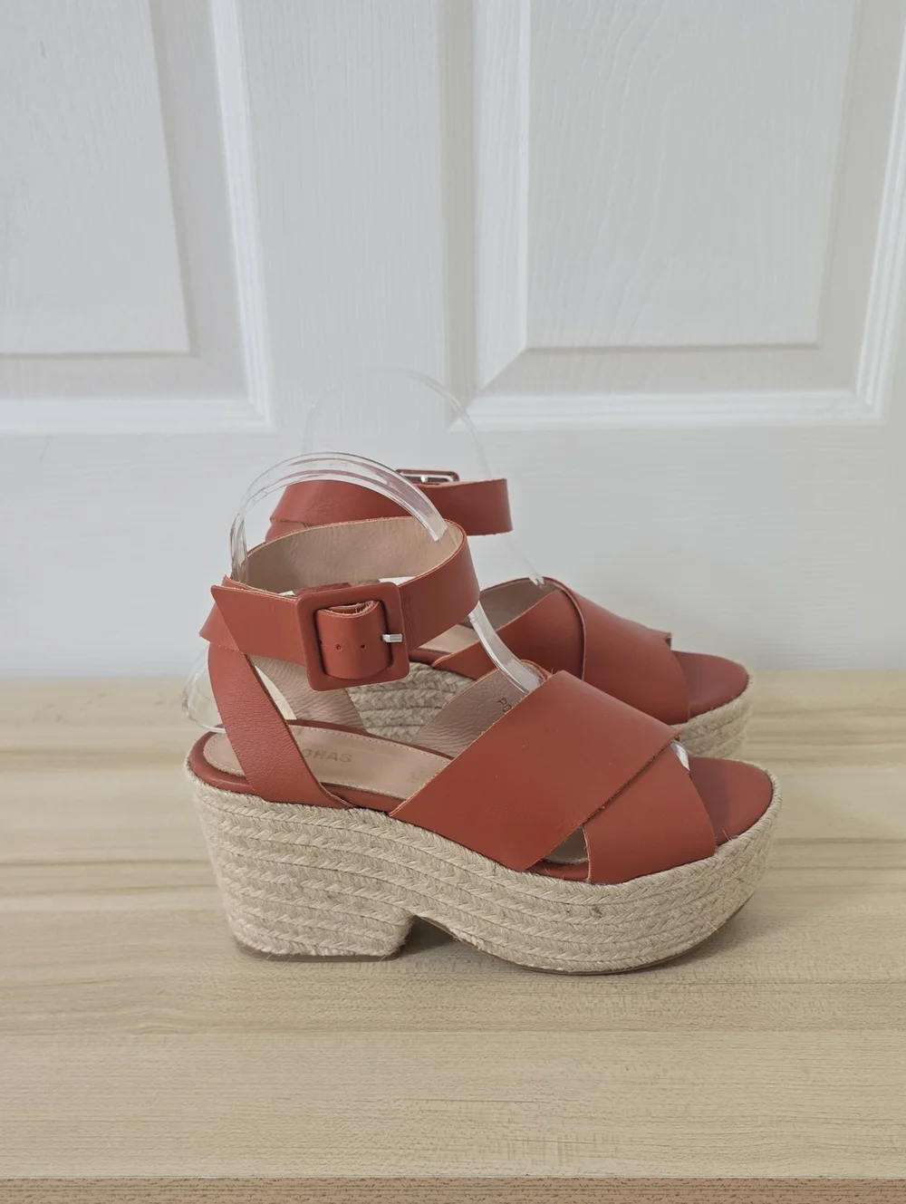 Alohas Lyla Chunky Espadrille Platform Sandals Size 7
